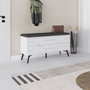 Hanah Home Dune Bench - Blanco